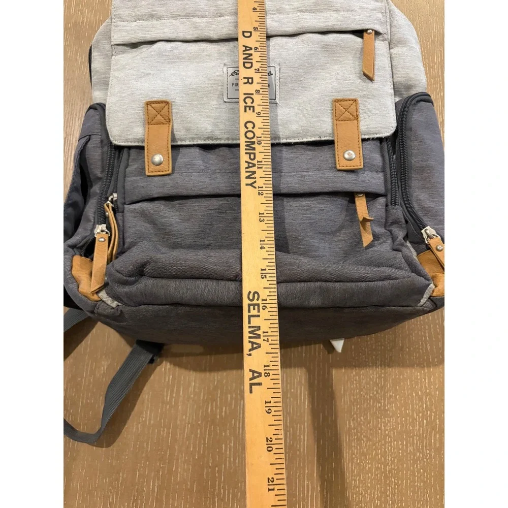 Eddie Bauer Cascade First Adventure Diaper Bag Backpack Grey Heathered EB21034
